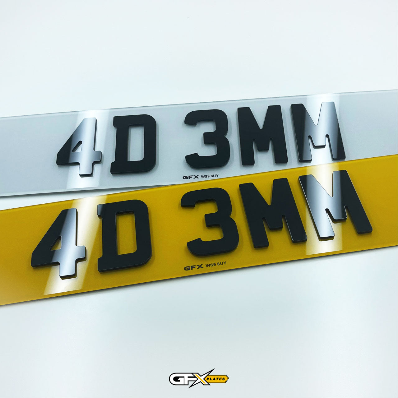 4D 3mm Number Plates