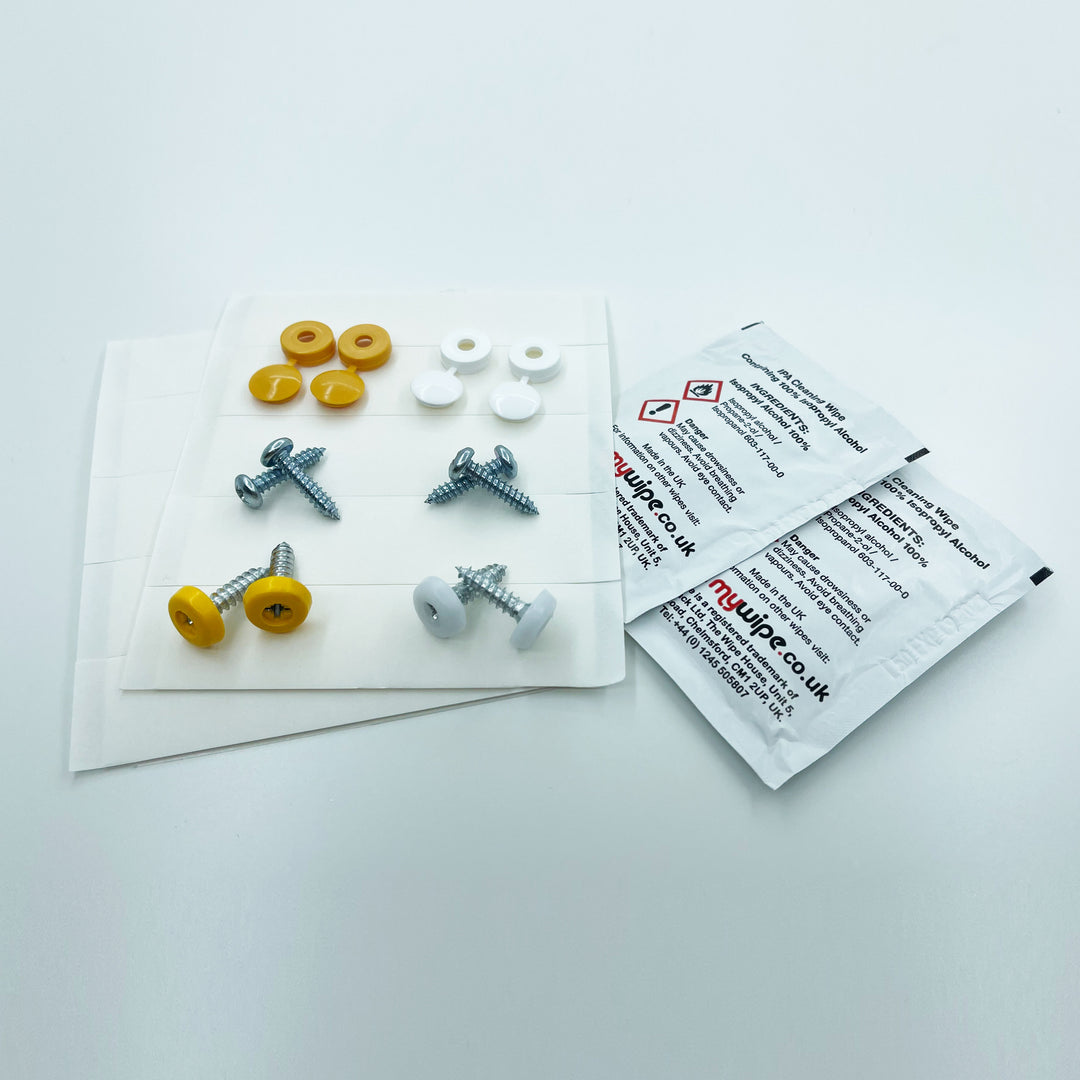 Number Plate Fixing Fitting Kits