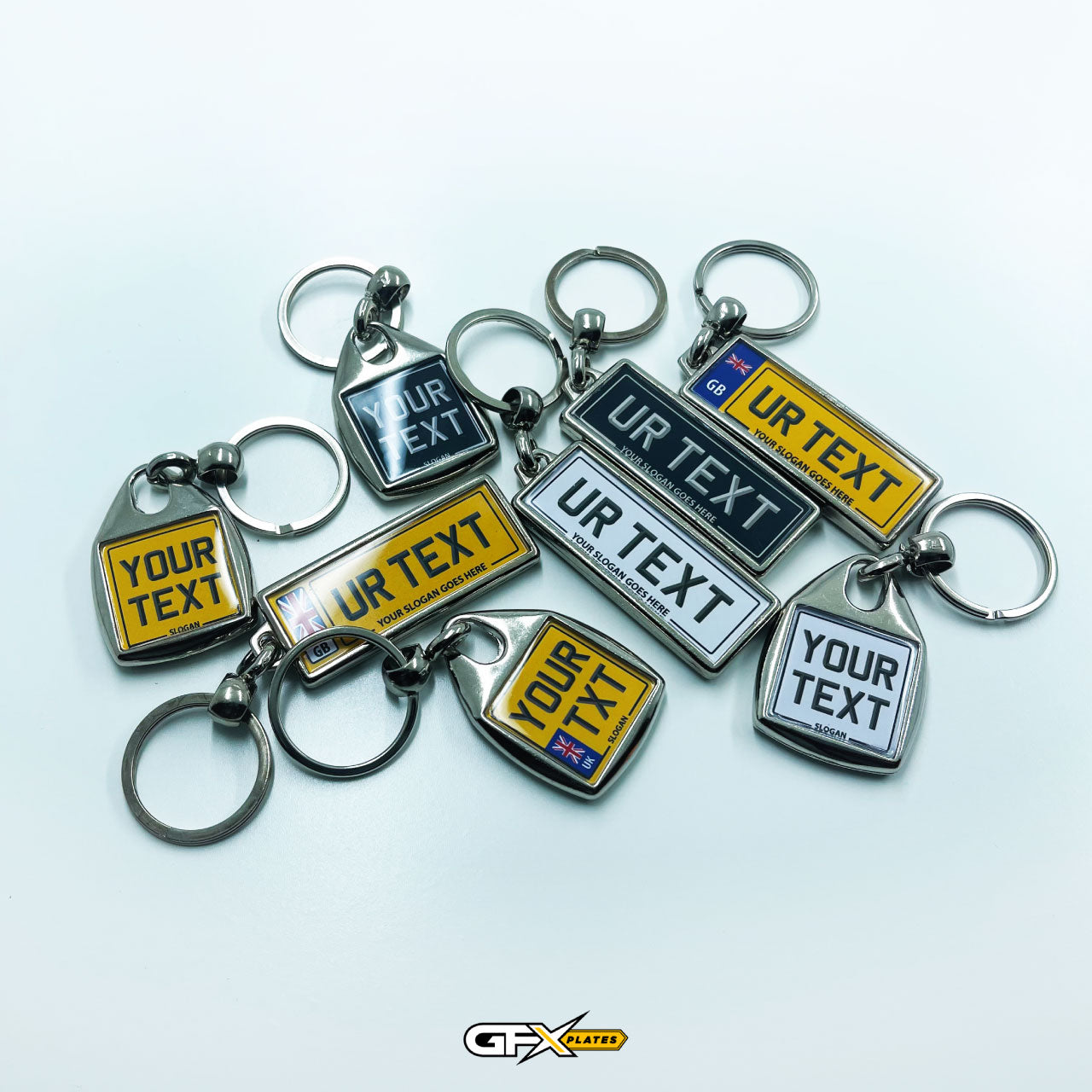 Key Ring Small SONZE Custom Number Plate Keyring With Name Text