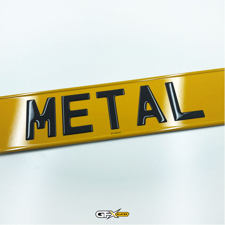 3D Gel Metal Number Plates