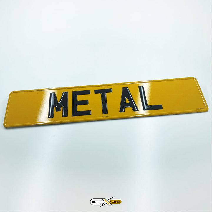 3D Gel Metal Number Plates