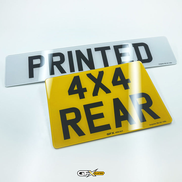 4x4 Square Printed Acrylic Number Plates