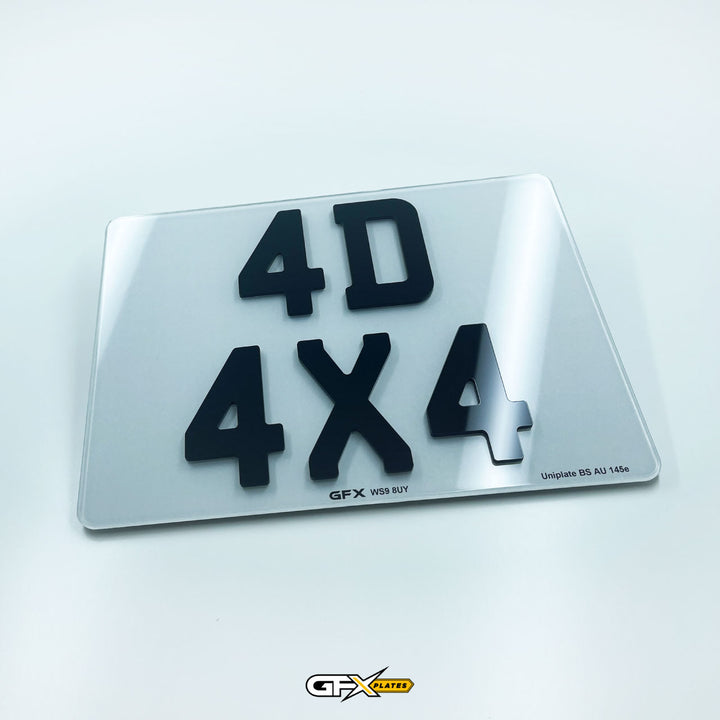 Square Number Plate Rsa 4D 4x4 Square Number Plates – GFX Plates