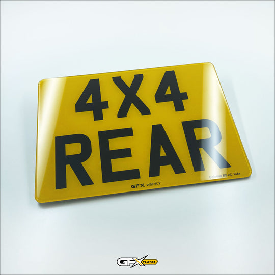 Square Number Plate Rsa 4x4 Square Printed Acrylic Number Plates – GFX Plates