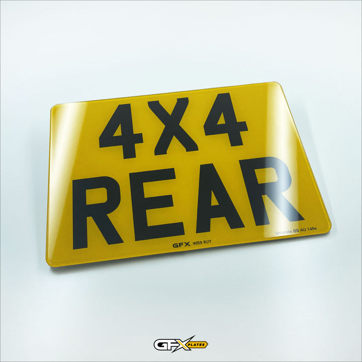 4x4 Square Printed Acrylic Number Plates