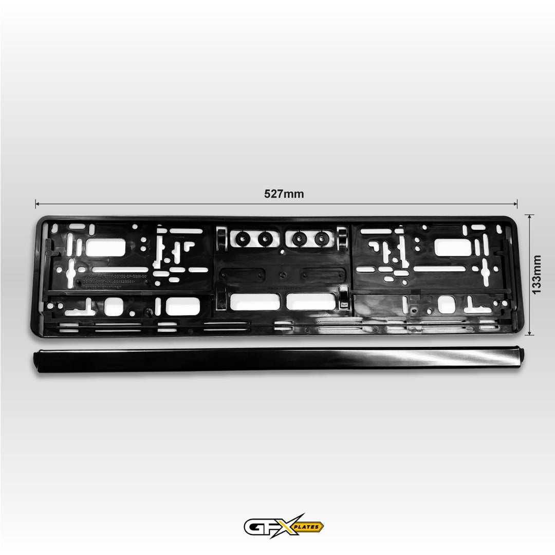 Black Number Plate Holder Frame Surround