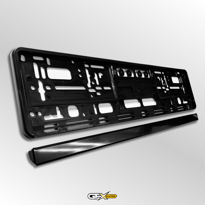 Black Number Plate Holder Frame Surround