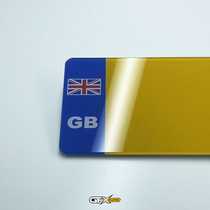 3D Gel Number Plates - Standard UK Size