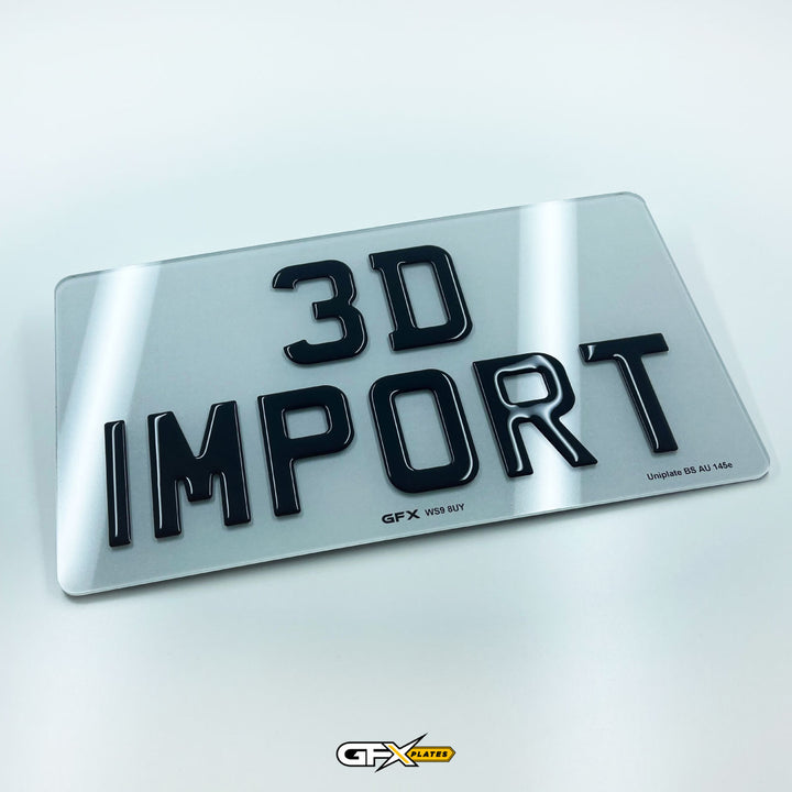 3D Gel Japanese JDM Import Number Plates