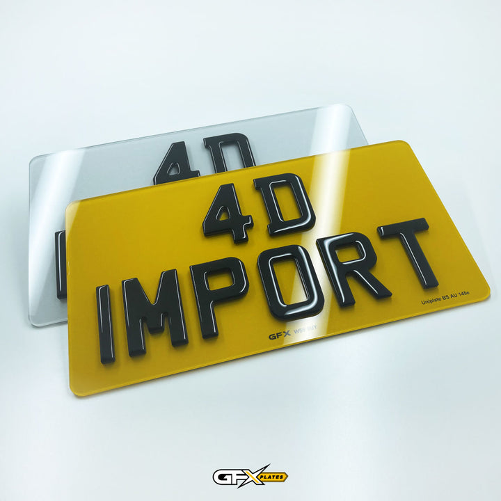 4D Gel Japanese JDM Import Number Plates