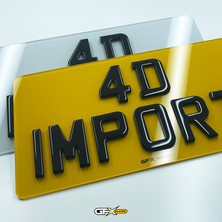 4D Gel Japanese JDM Import Number Plates