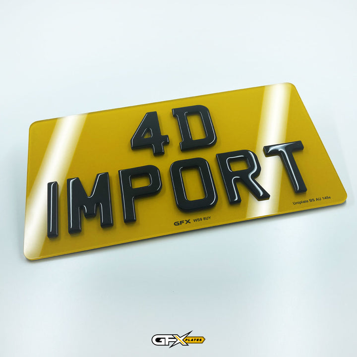 4D Gel Japanese JDM Import Number Plates