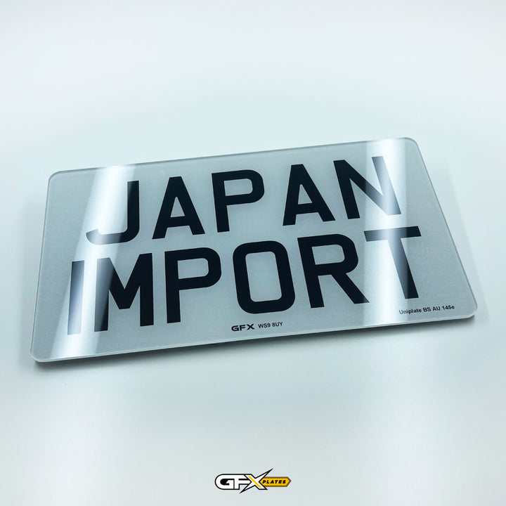 Japanese JDM Import Printed Acrylic Number Plates