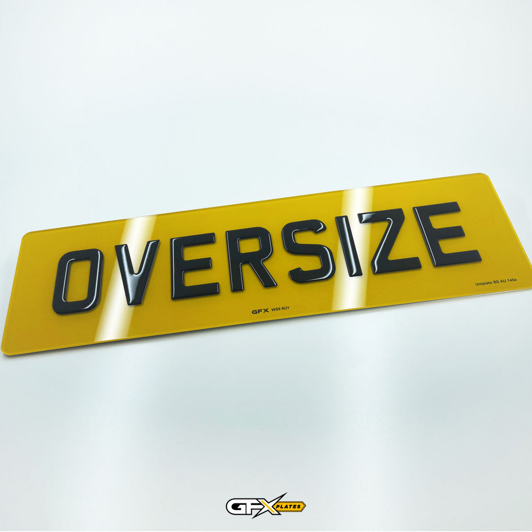 3D Gel Oversize Rear Number Plates