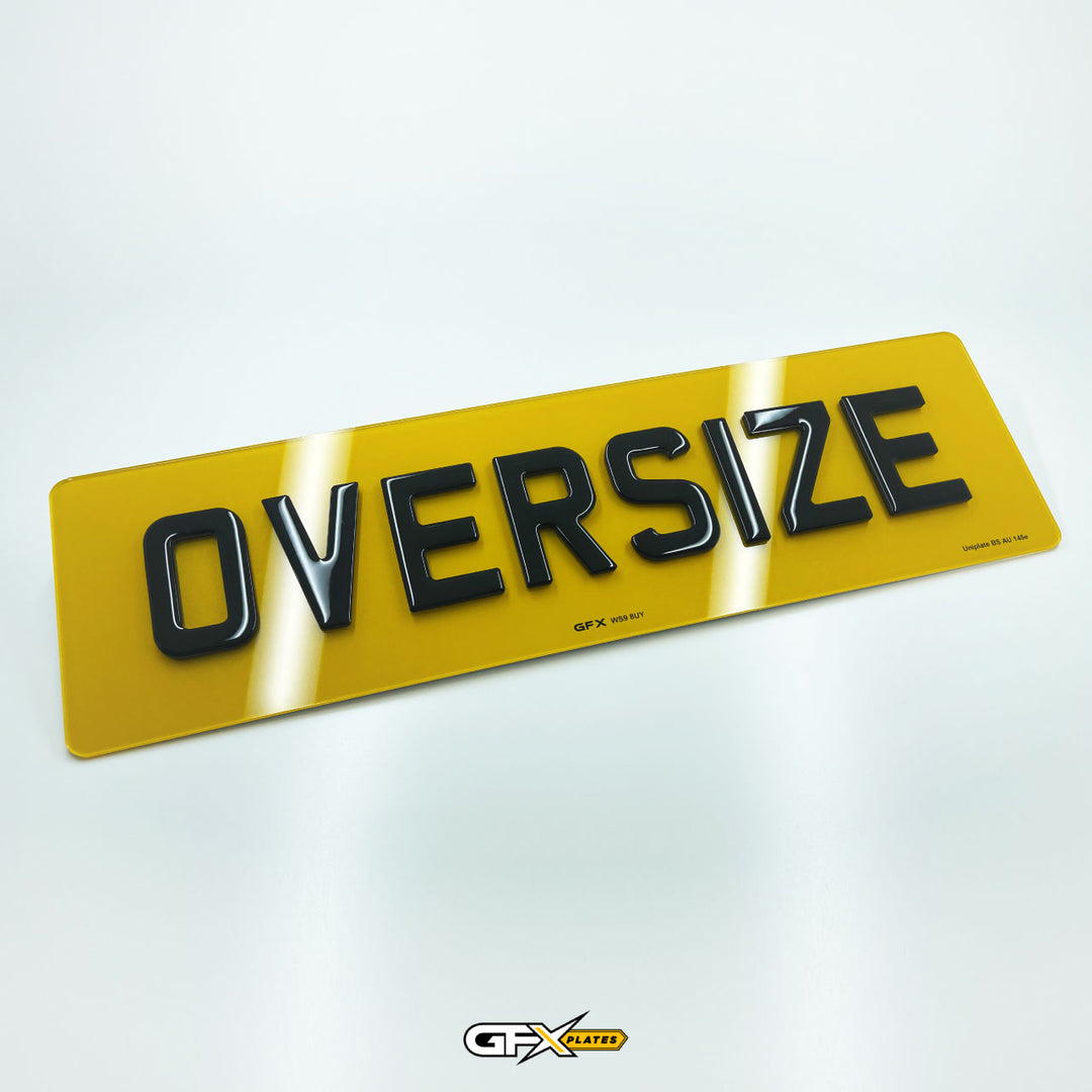 4D Gel Oversize Rear Number Plates – GFX Plates