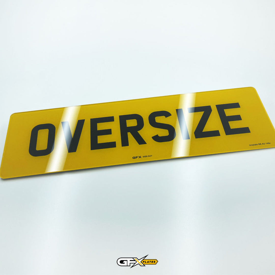 Large Rear Number Plate Oversize Printed Acrylic Number Plates – GFX Plates