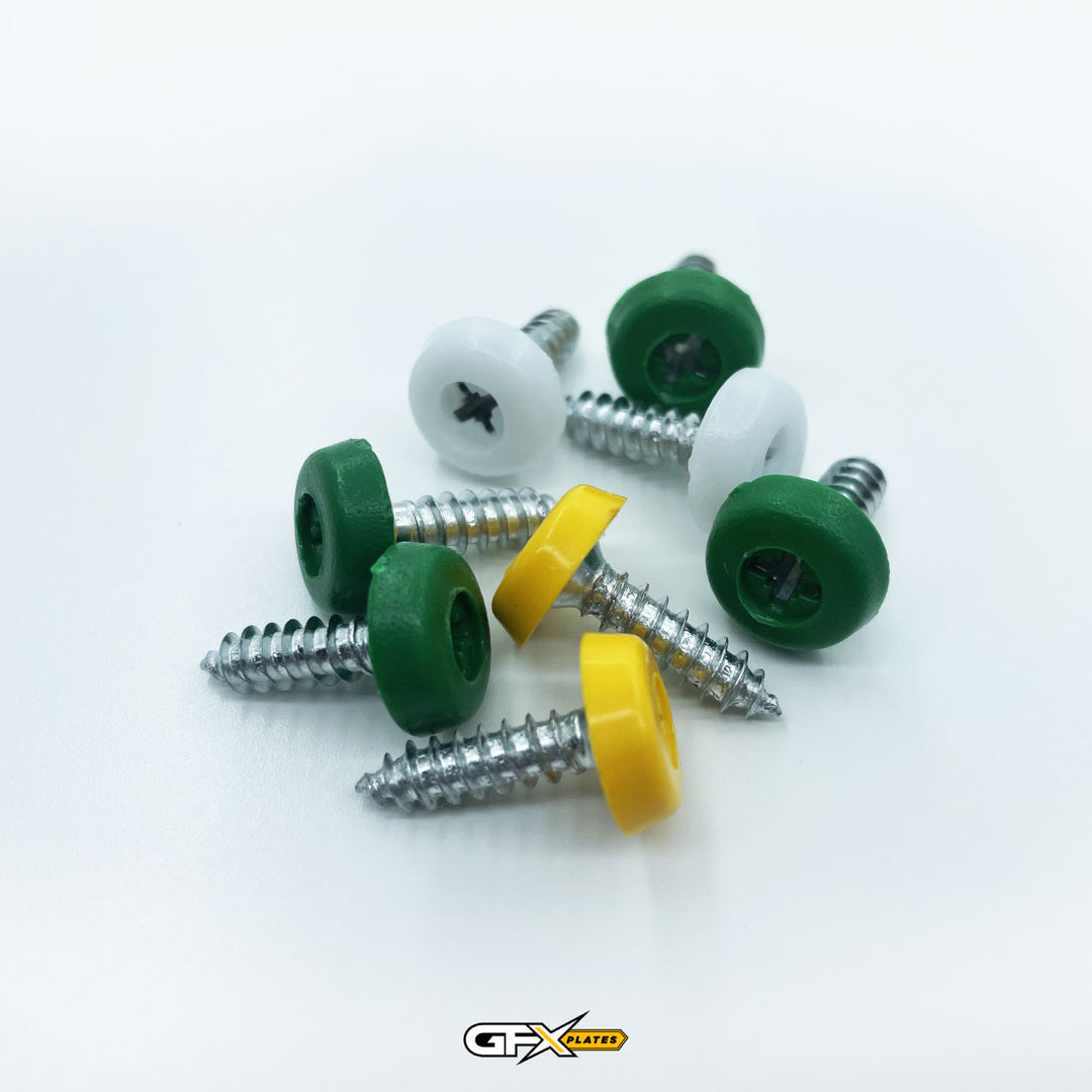 Poly Top Number Plate Screws Fixing Kit