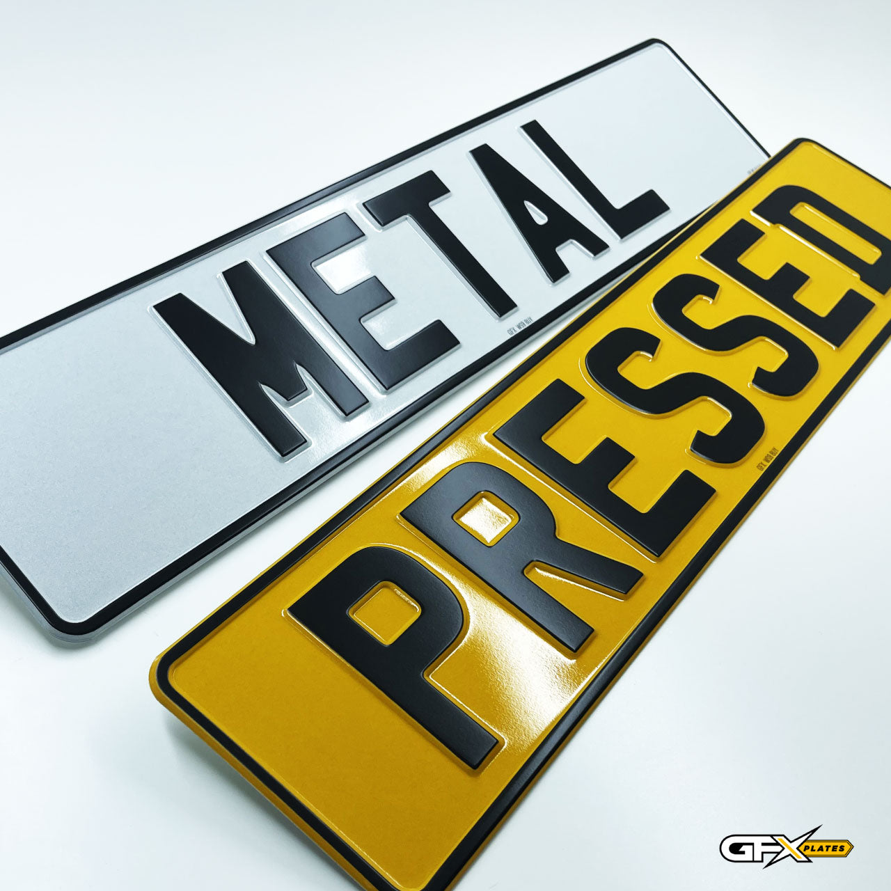 Pressed Aluminium Number Plates – GFX Plates