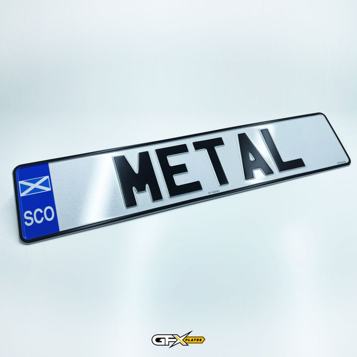 Scotland Flag Pressed Metal Number Plates