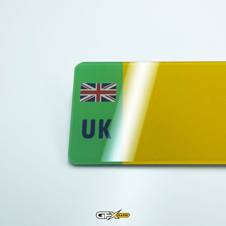 3D Gel Number Plates - Standard UK Size