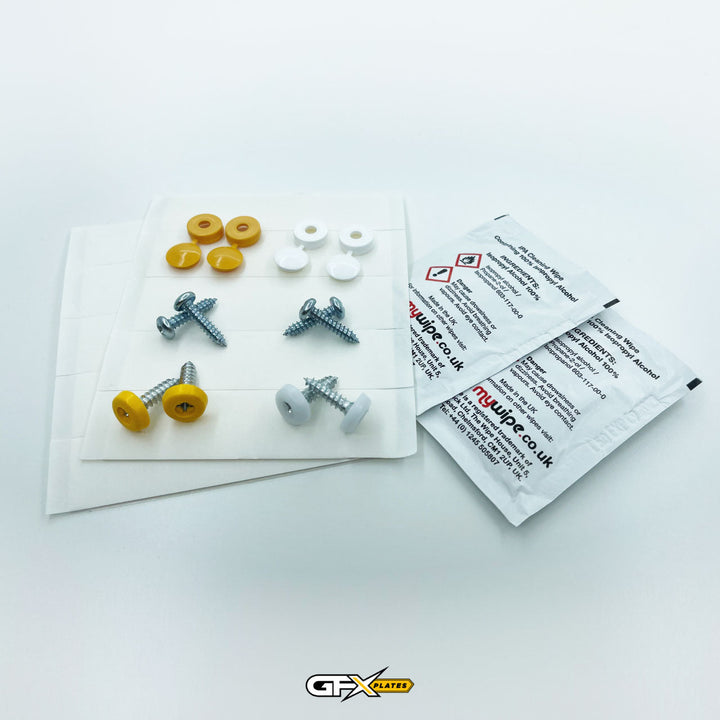 GFX Number Plate Fixing Kit